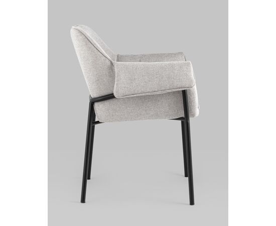 Кресло Бесс рогожка светло-серый 2 шт., изображение 4 | Интернет магазин мебели и декора LifeDekor