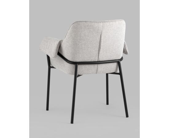 Кресло Бесс рогожка светло-серый 2 шт., изображение 6 | Интернет магазин мебели и декора LifeDekor