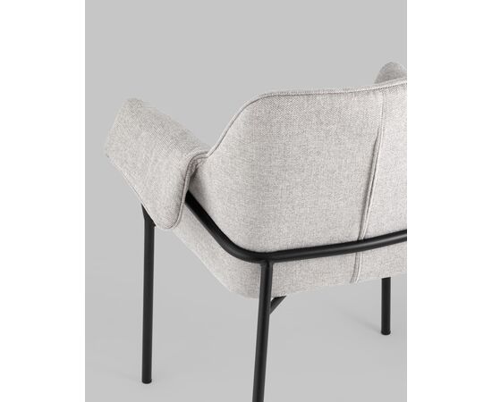 Кресло Бесс рогожка светло-серый 2 шт., изображение 7 | Интернет магазин мебели и декора LifeDekor