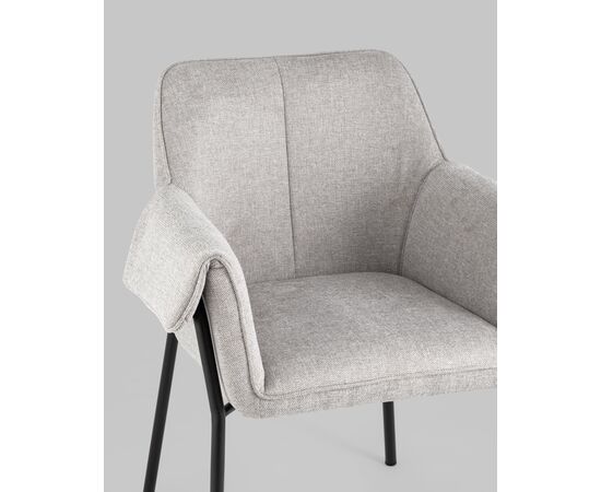 Кресло Бесс рогожка светло-серый 2 шт., изображение 8 | Интернет магазин мебели и декора LifeDekor