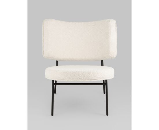 Кресло District Lounge букле белый, изображение 8 | Интернет магазин мебели и декора LifeDekor