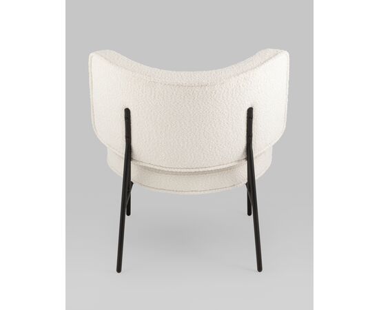 Кресло District Lounge букле белый, изображение 9 | Интернет магазин мебели и декора LifeDekor
