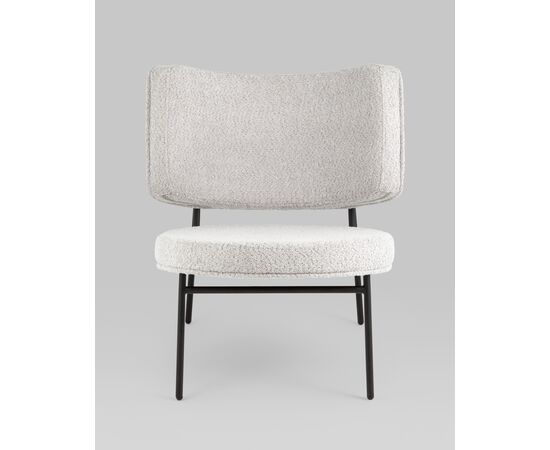 Кресло District Lounge букле светло-серый, изображение 6 | Интернет магазин мебели и декора LifeDekor