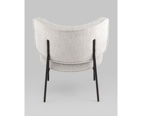 Кресло District Lounge букле светло-серый, изображение 7 | Интернет магазин мебели и декора LifeDekor