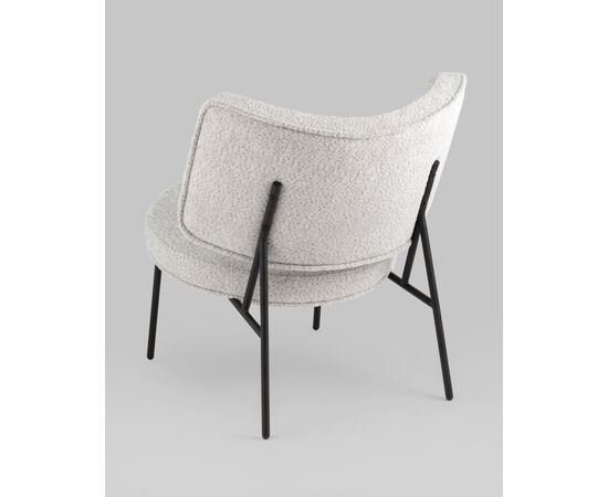 Кресло District Lounge букле светло-серый, изображение 8 | Интернет магазин мебели и декора LifeDekor