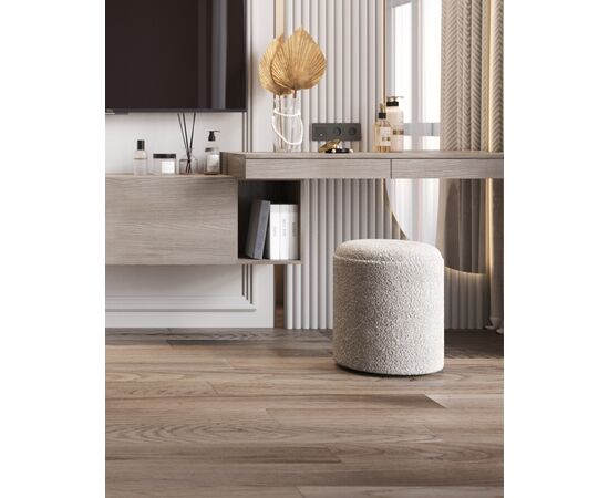 Пуф-столик с ящиком Хюгге S букле серый, изображение 9 | Интернет магазин мебели и декора LifeDekor