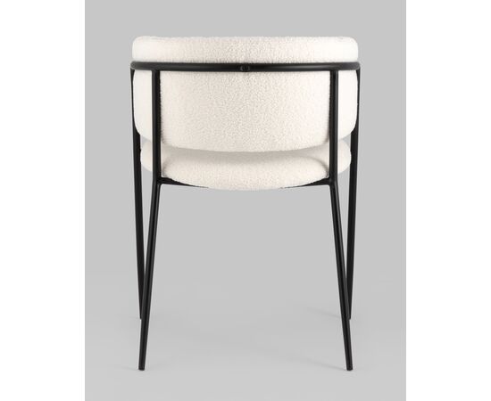 Стул Нэлли ткань букле белый 2 шт., изображение 13 | Интернет магазин мебели и декора LifeDekor