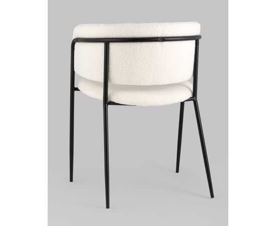 Стул Нэлли ткань букле белый 2 шт., изображение 14 | Интернет магазин мебели и декора LifeDekor