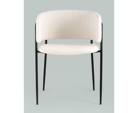 Стул Нэлли ткань букле белый 2 шт., изображение 11 | Интернет магазин мебели и декора LifeDekor