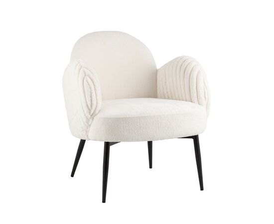 Кресло Wave Stripes букле белый | Интернет магазин мебели и декора LifeDekor