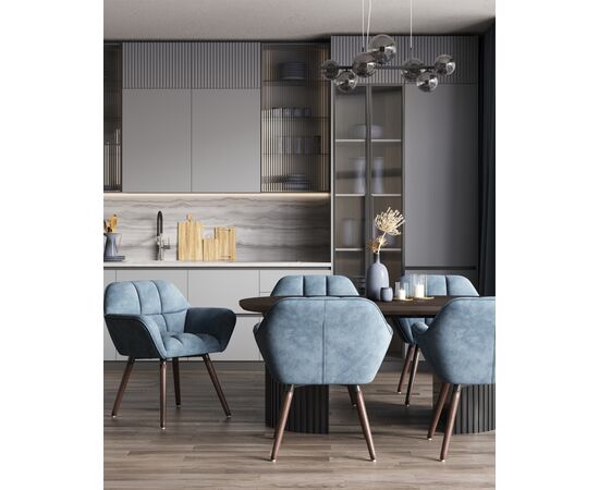 Кресло Wave Stripes букле белый, изображение 55 | Интернет магазин мебели и декора LifeDekor