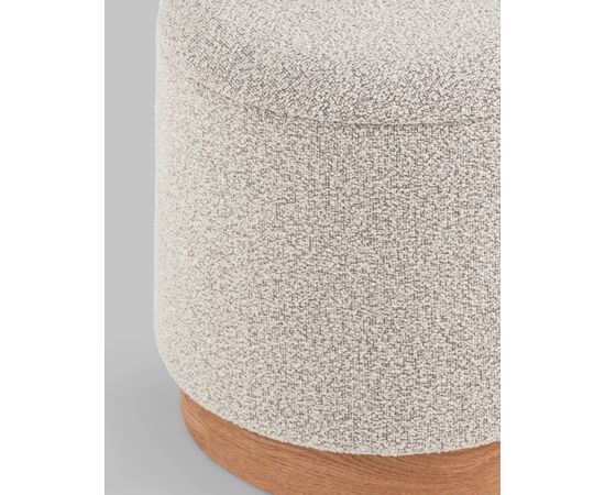 Пуф с ящиком Холли S букле бежевый, изображение 3 | Интернет магазин мебели и декора LifeDekor