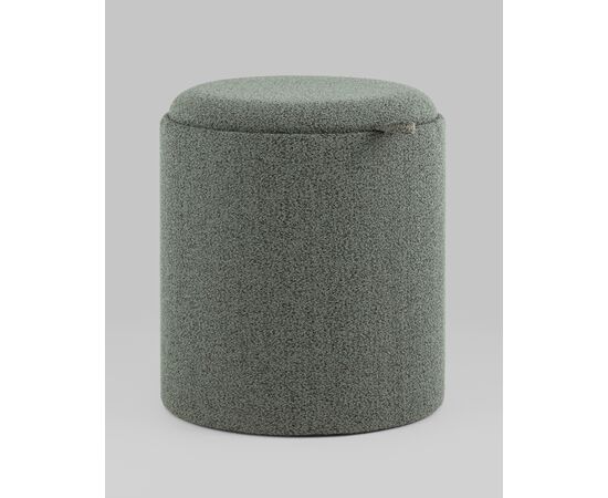 Пуф-столик с ящиком Хюгге S букле темно-серый, изображение 3 | Интернет магазин мебели и декора LifeDekor