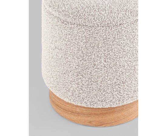 Пуф с ящиком Холли XS букле бежевый, изображение 5 | Интернет магазин мебели и декора LifeDekor