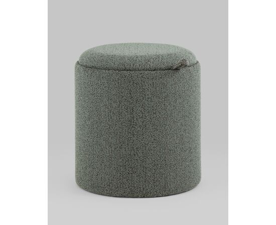 Пуф-столик с ящиком Хюгге XS букле темно-серый, изображение 3 | Интернет магазин мебели и декора LifeDekor