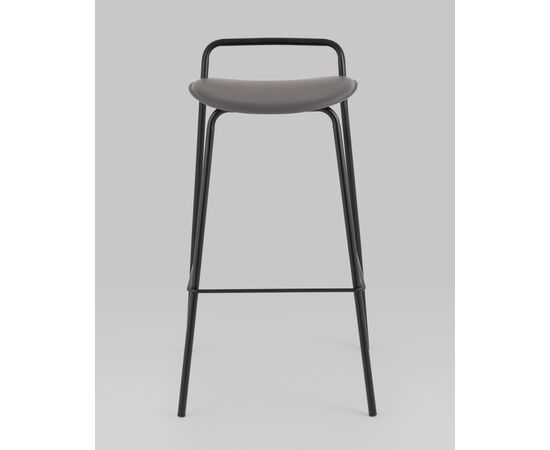 Стул барный Mantis экокожа темно-серый, изображение 3 | Интернет магазин мебели и декора LifeDekor