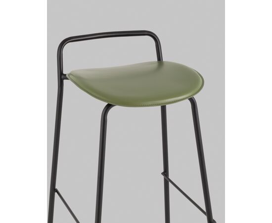 Стул барный Mantis экокожа зеленый, изображение 8 | Интернет магазин мебели и декора LifeDekor