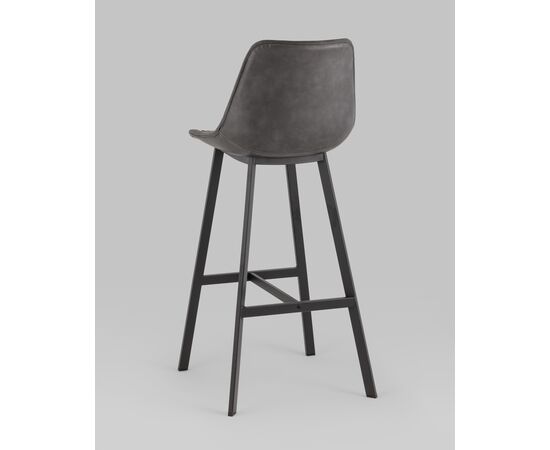 Стул барный TEXAS экокожа серый, изображение 6 | Интернет магазин мебели и декора LifeDekor
