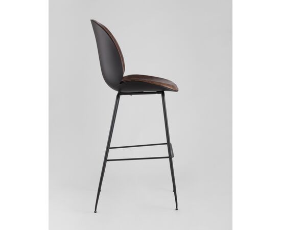 Стул барный Beetle PU со спинкой коричневый 2 шт, изображение 4 | Интернет магазин мебели и декора LifeDekor
