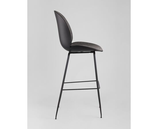 Стул барный Beetle PU со спинкой серый 2 шт, изображение 4 | Интернет магазин мебели и декора LifeDekor