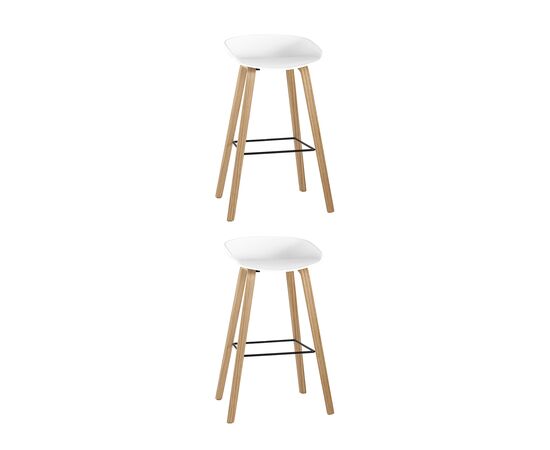 Стул барный LIBRA БЕЛЫЙ 2 шт | Интернет магазин мебели и декора LifeDekor