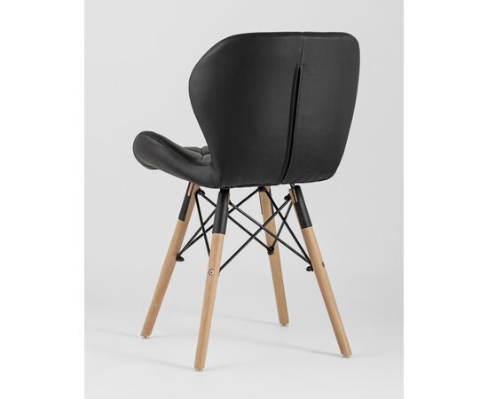 Стул Бон экокожа черный 4 шт., изображение 6 | Интернет магазин мебели и декора LifeDekor