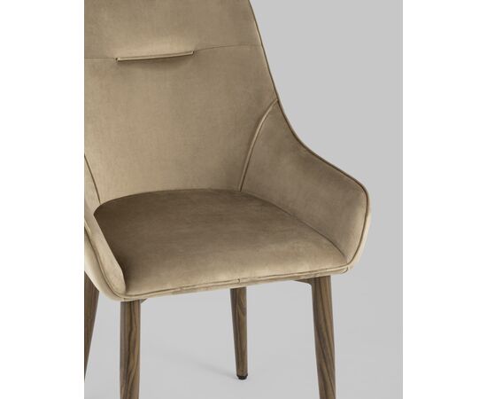 Стул Диана велюр бежевый 4 шт, изображение 8 | Интернет магазин мебели и декора LifeDekor