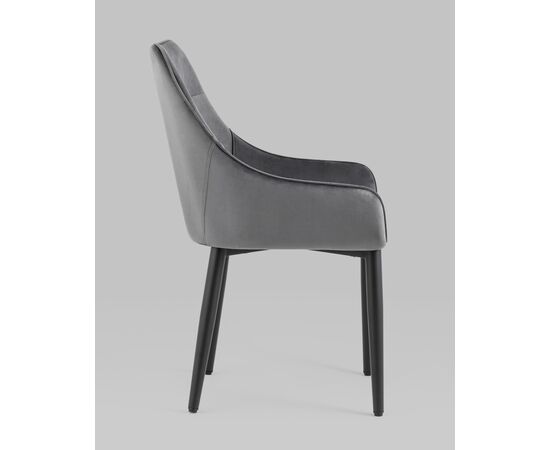 Стул Диана велюр серый 4 шт, изображение 4 | Интернет магазин мебели и декора LifeDekor