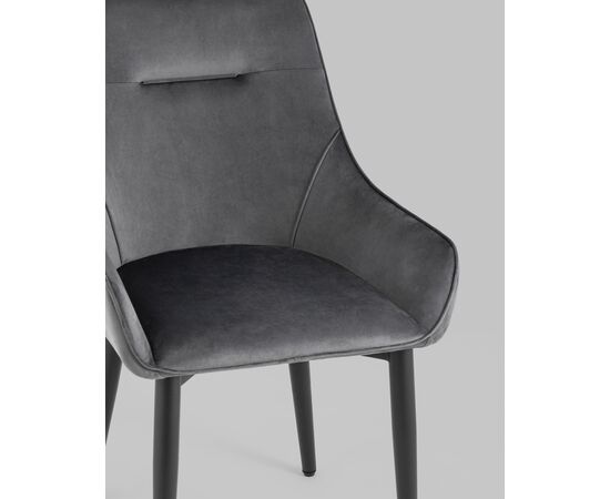 Стул Диана велюр серый 4 шт, изображение 8 | Интернет магазин мебели и декора LifeDekor