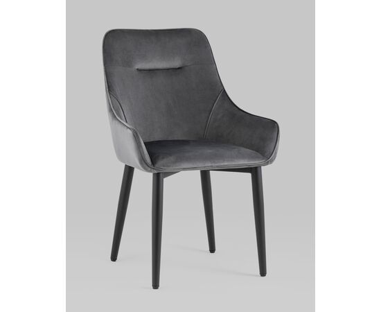 Стул Диана велюр серый 4 шт, изображение 2 | Интернет магазин мебели и декора LifeDekor