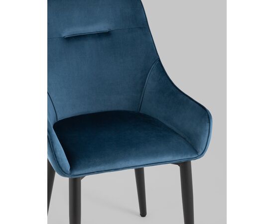 Стул Диана велюр сине-зеленый 4 шт, изображение 8 | Интернет магазин мебели и декора LifeDekor