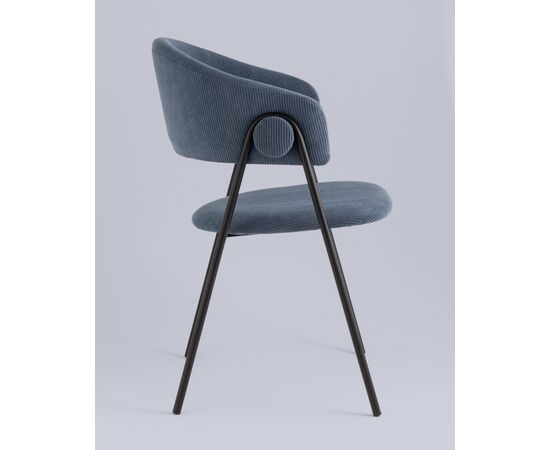 Стул Колин NEW вельвет пыльно-синий, изображение 4 | Интернет магазин мебели и декора LifeDekor