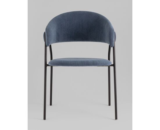 Стул Колин NEW вельвет пыльно-синий, изображение 3 | Интернет магазин мебели и декора LifeDekor