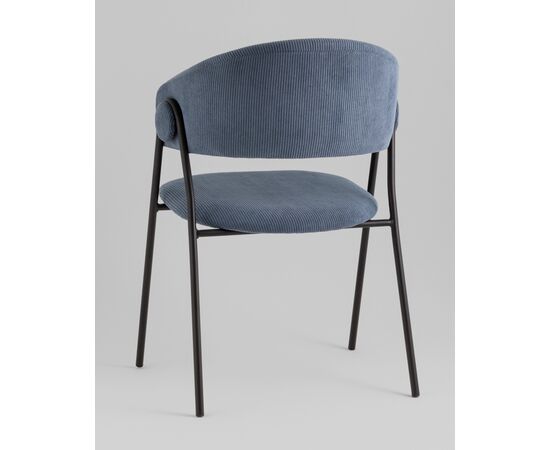 Стул Колин NEW вельвет пыльно-синий, изображение 6 | Интернет магазин мебели и декора LifeDekor