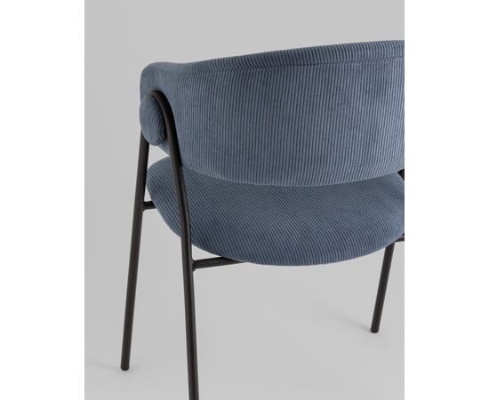 Стул Колин NEW вельвет пыльно-синий, изображение 7 | Интернет магазин мебели и декора LifeDekor