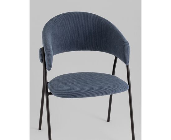 Стул Колин NEW вельвет пыльно-синий, изображение 8 | Интернет магазин мебели и декора LifeDekor