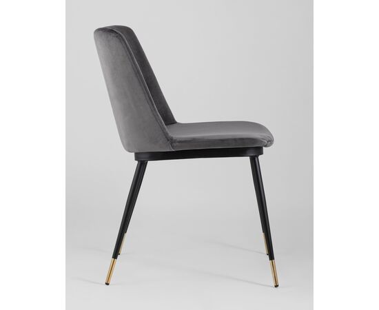 Стул Мелисса велюр темно-серый 2 шт, изображение 4 | Интернет магазин мебели и декора LifeDekor