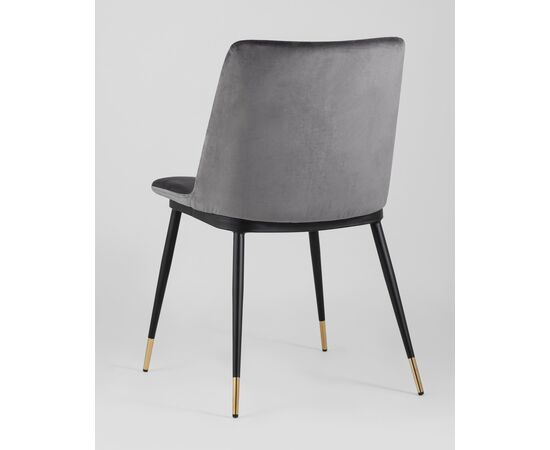 Стул Мелисса велюр темно-серый 2 шт, изображение 6 | Интернет магазин мебели и декора LifeDekor