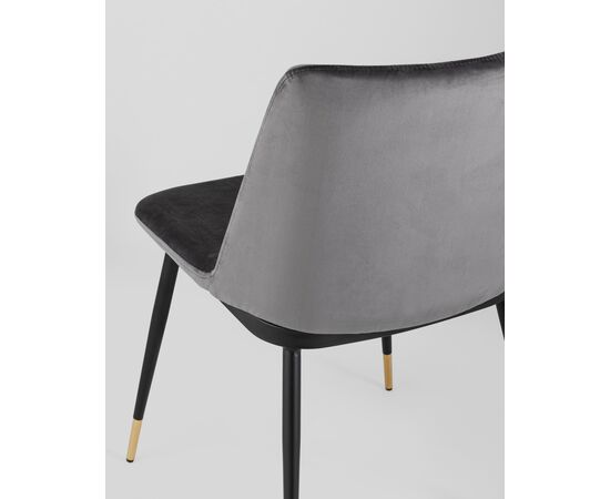 Стул Мелисса велюр темно-серый 2 шт, изображение 7 | Интернет магазин мебели и декора LifeDekor