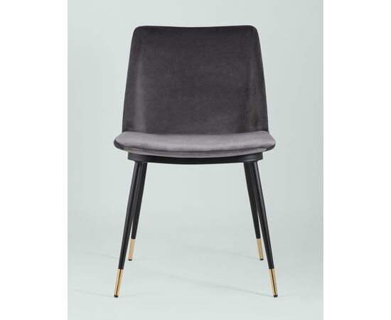 Стул Мелисса велюр темно-серый 2 шт, изображение 3 | Интернет магазин мебели и декора LifeDekor