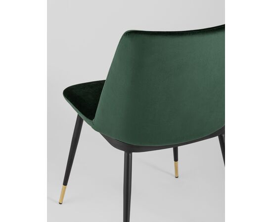 Стул Мелисса велюр зеленый 2 шт, изображение 7 | Интернет магазин мебели и декора LifeDekor