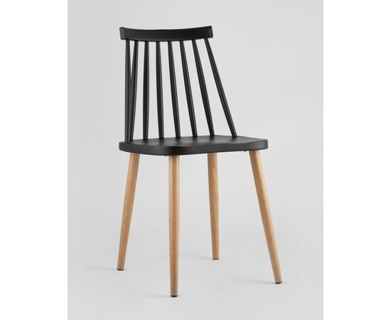 Стул Морган пластиковый черный 4 шт, изображение 2 | Интернет магазин мебели и декора LifeDekor