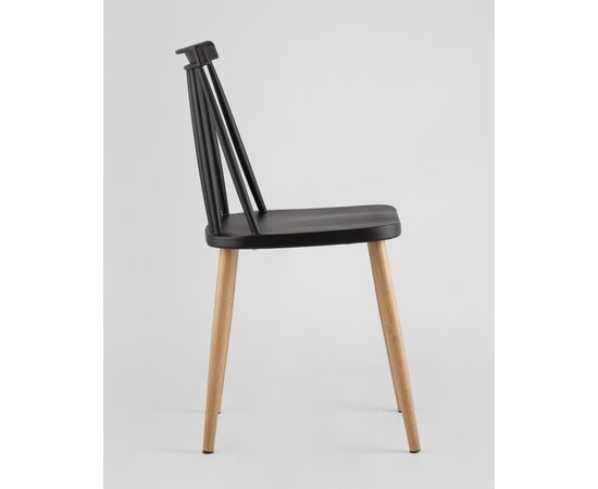 Стул Морган пластиковый черный 4 шт, изображение 4 | Интернет магазин мебели и декора LifeDekor