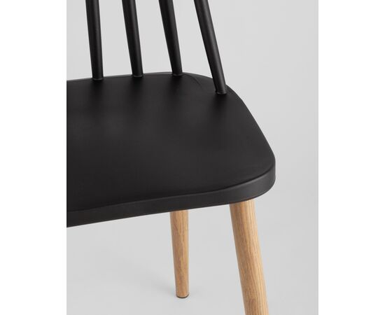 Стул Морган пластиковый черный 4 шт, изображение 9 | Интернет магазин мебели и декора LifeDekor