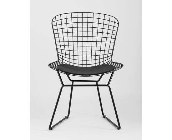 Стул обеденный Bertoia черный с черной подушкой 4 шт, изображение 15 | Интернет магазин мебели и декора LifeDekor