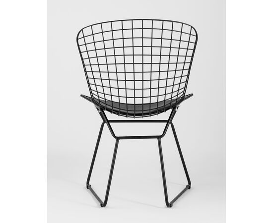 Стул обеденный Bertoia черный с черной подушкой 4 шт, изображение 17 | Интернет магазин мебели и декора LifeDekor