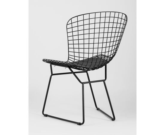 Стул обеденный Bertoia черный с черной подушкой 4 шт, изображение 18 | Интернет магазин мебели и декора LifeDekor