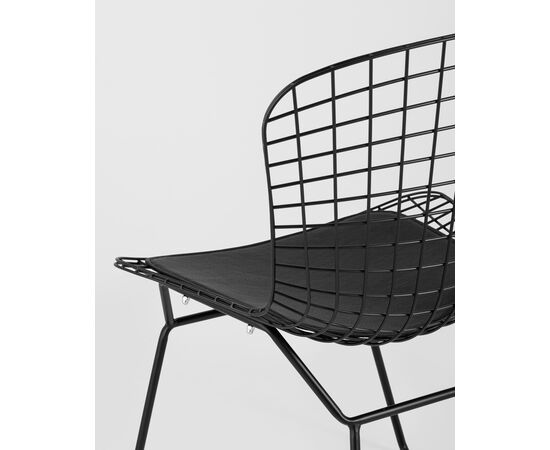 Стул обеденный Bertoia черный с черной подушкой 4 шт, изображение 19 | Интернет магазин мебели и декора LifeDekor