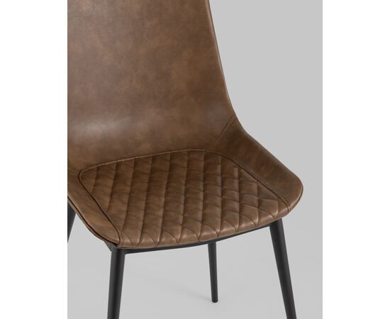 Стул TEXAS экокожа коричневый 2 шт., изображение 8 | Интернет магазин мебели и декора LifeDekor