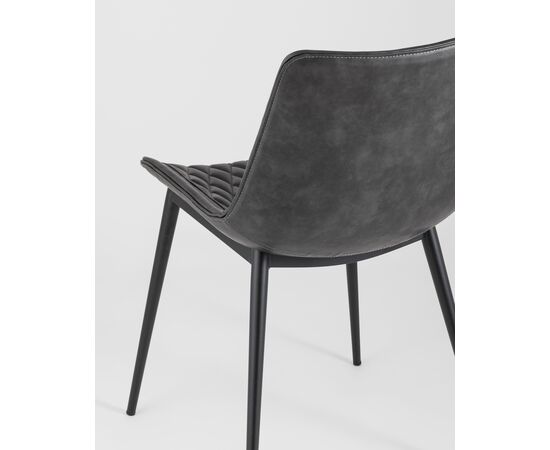 Стул TEXAS экокожа серый 2 шт., изображение 7 | Интернет магазин мебели и декора LifeDekor